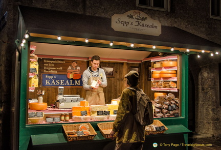 A cheese stall